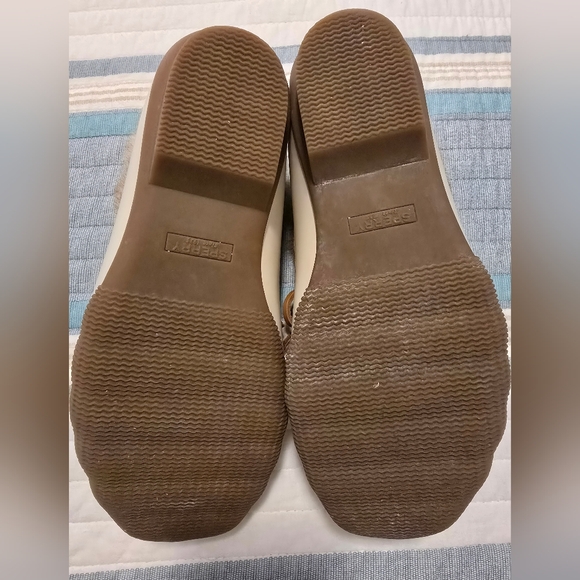 EUC Sperry Top Sider Salt Water Duck Boots Cream  Size 8.5 - Picture 5 of 5